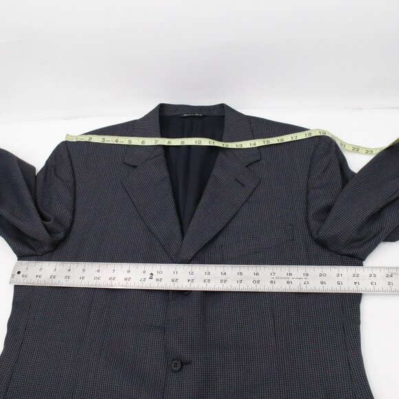 canali sport coat men's 44L three button silk wool waffle notch lapel vented - Picture 10 of 16